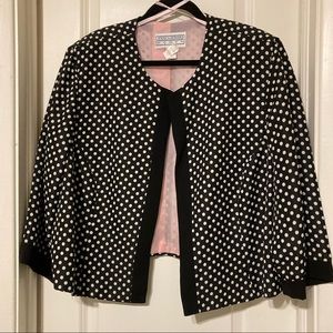 🔘 Jessica Howard 🔘 Woman’s Polka Dot Jacket  Size 24W